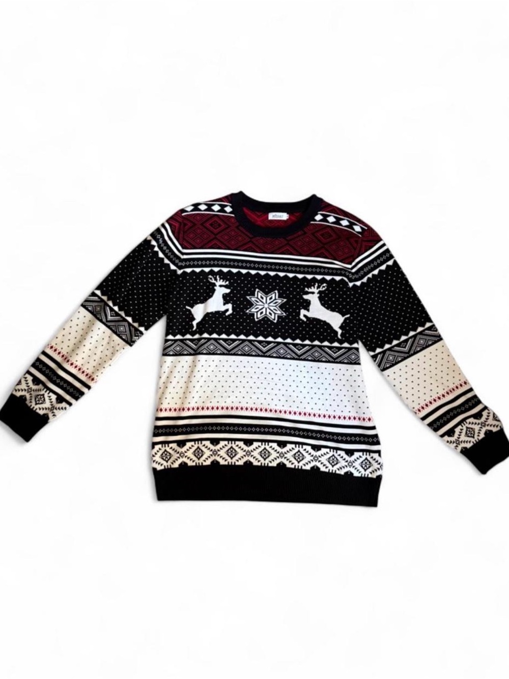 Missky Christmas Reindeer Fair Isle Sweater Size XL